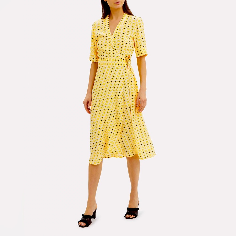 GANNI Daisy Wrap Dress Size 36 (US 4)